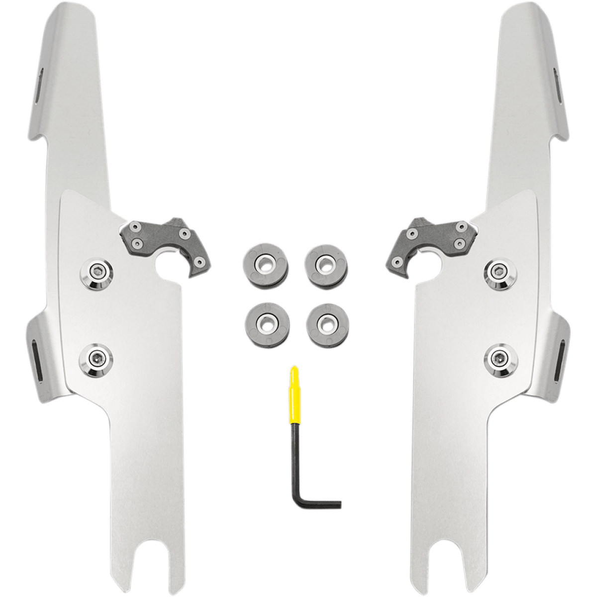 MEMPHIS SHADES - Fats and Slim Trigger-Lock Mount Kit - 15-23 FLRT - Polished - MetalCore Harley Supply