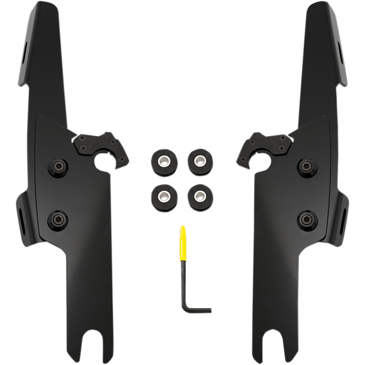 MEMPHIS SHADES - Fats and Slim Trigger-Lock Mount Kit - 15-23 FLRT - Black - MetalCore Harley Supply