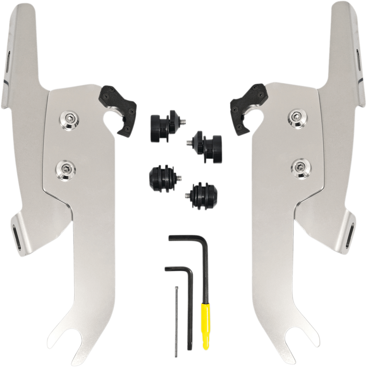 MEMPHIS SHADES - Fats and Slim Trigger-Lock Mount Kit - 18-21 FLSL - Polished - MetalCore Harley Supply