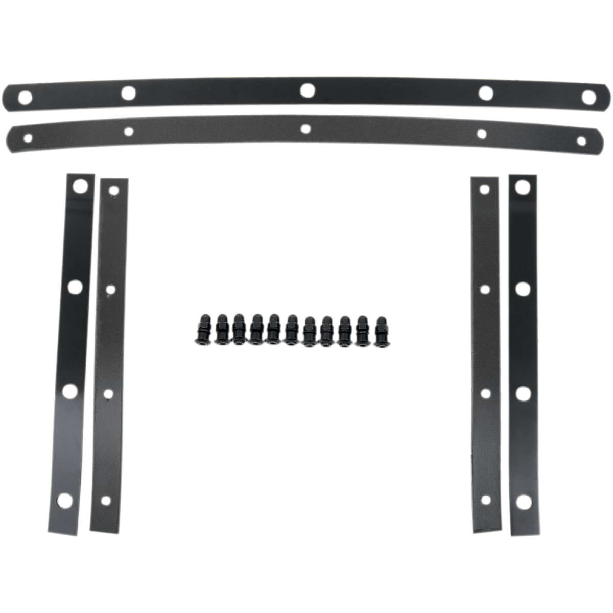 MEMPHIS SHADES - Fats and Slim Windshield Straps - Fats, 11 bolts - Polished stainless - MetalCore Harley Supply - View 2
