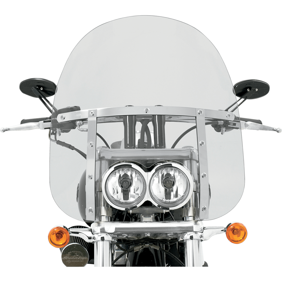 MEMPHIS SHADES - Memphis Fats Windshield FXDF Fat Bob - 17" - Clear - MetalCore Harley Supply - View 3