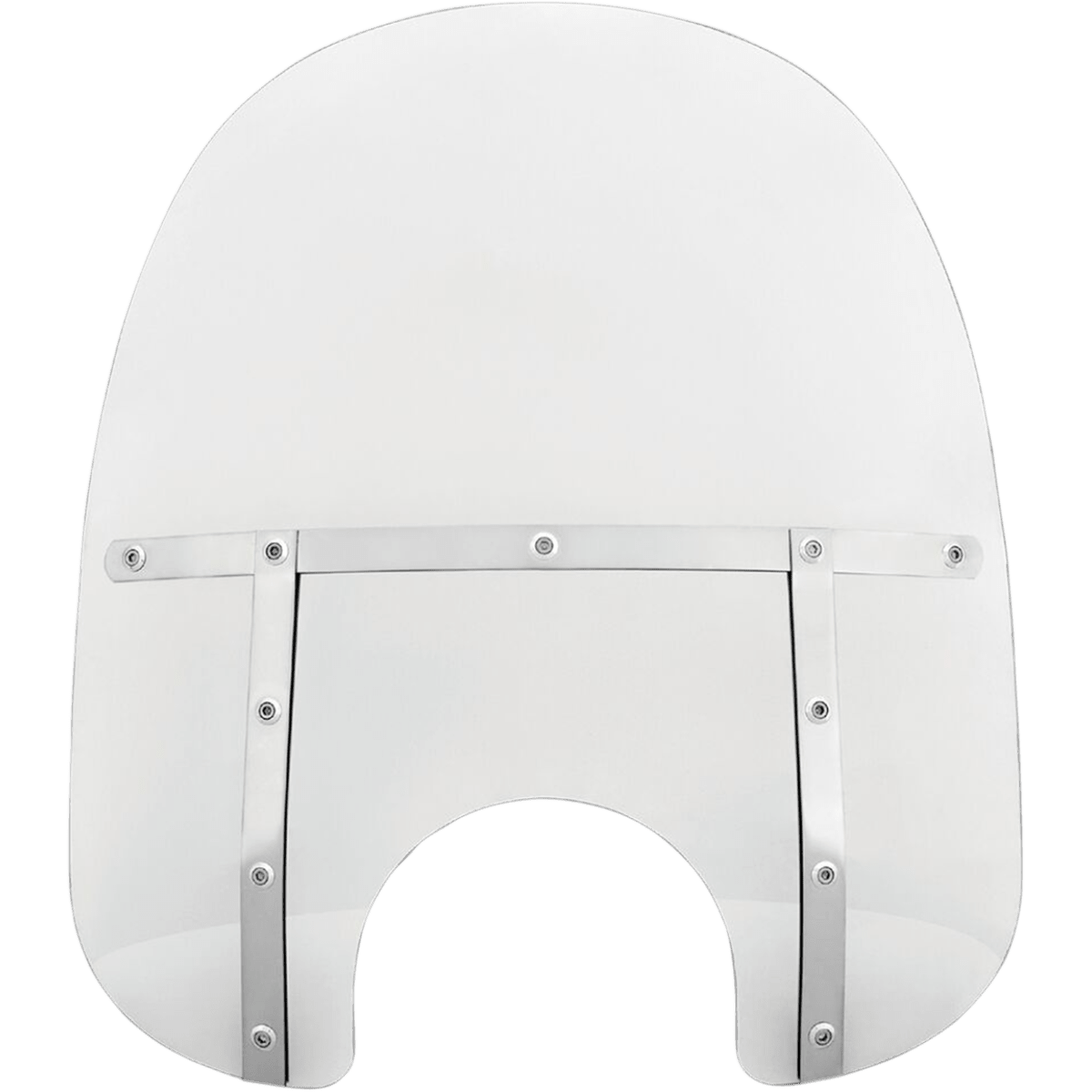 MEMPHIS SHADES - Memphis Fats Windshield - 5 3/4" - 7" - 19" - Clear - MetalCore Harley Supply