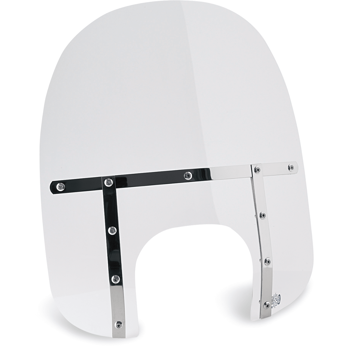 MEMPHIS SHADES - Memphis Fats Windshield Big Headlight Cutout - 17" - Clear - MetalCore Harley Supply