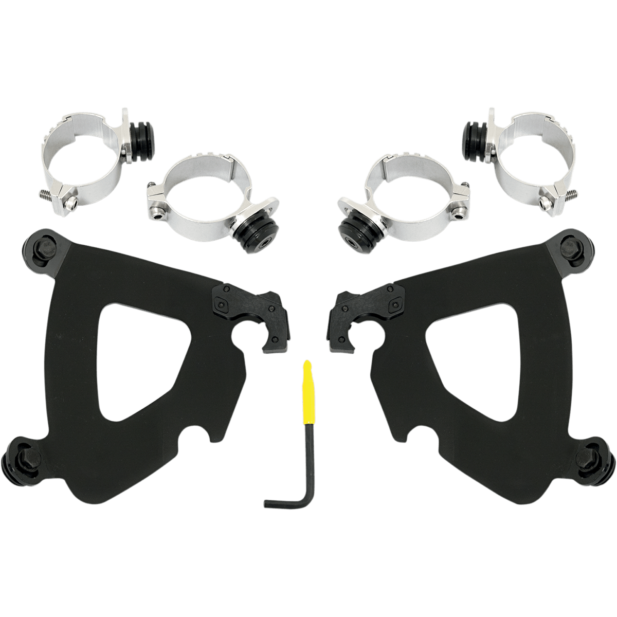 MEMPHIS SHADES - Gauntlet Trigger-Lock Mount Kit - '18-'25 FXBB/FXBBS, '06-'17 FXD/FXDC/FXDB/FXDI35, '06-'09 FXDL Black