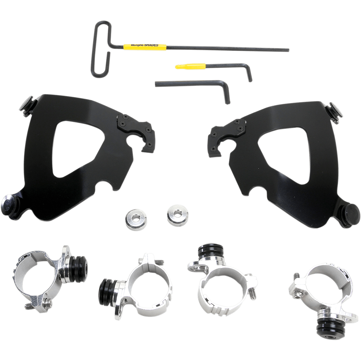 MEMPHIS SHADES - Gauntlet Trigger-Lock Mount Kit - '11-'20 XL1200C (except 1200CX) Black - MetalCore Harley Supply
