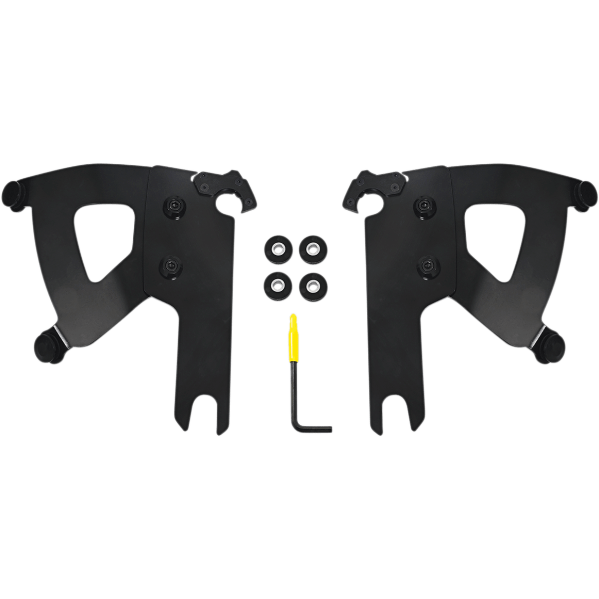 MEMPHIS SHADES - Road Warrior Trigger-Lock Mount Kit - '99-'22 FLHR/FLHRI/FLHRC/FLHRCI Black - MetalCore Harley Supply