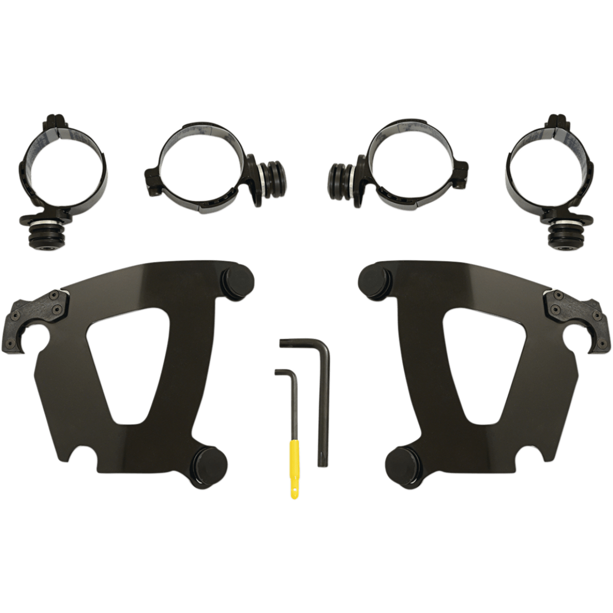 MEMPHIS SHADES - Road Warrior Trigger-Lock Mount Kit - '18-'24 FXFB/S Black - MetalCore Harley Supply