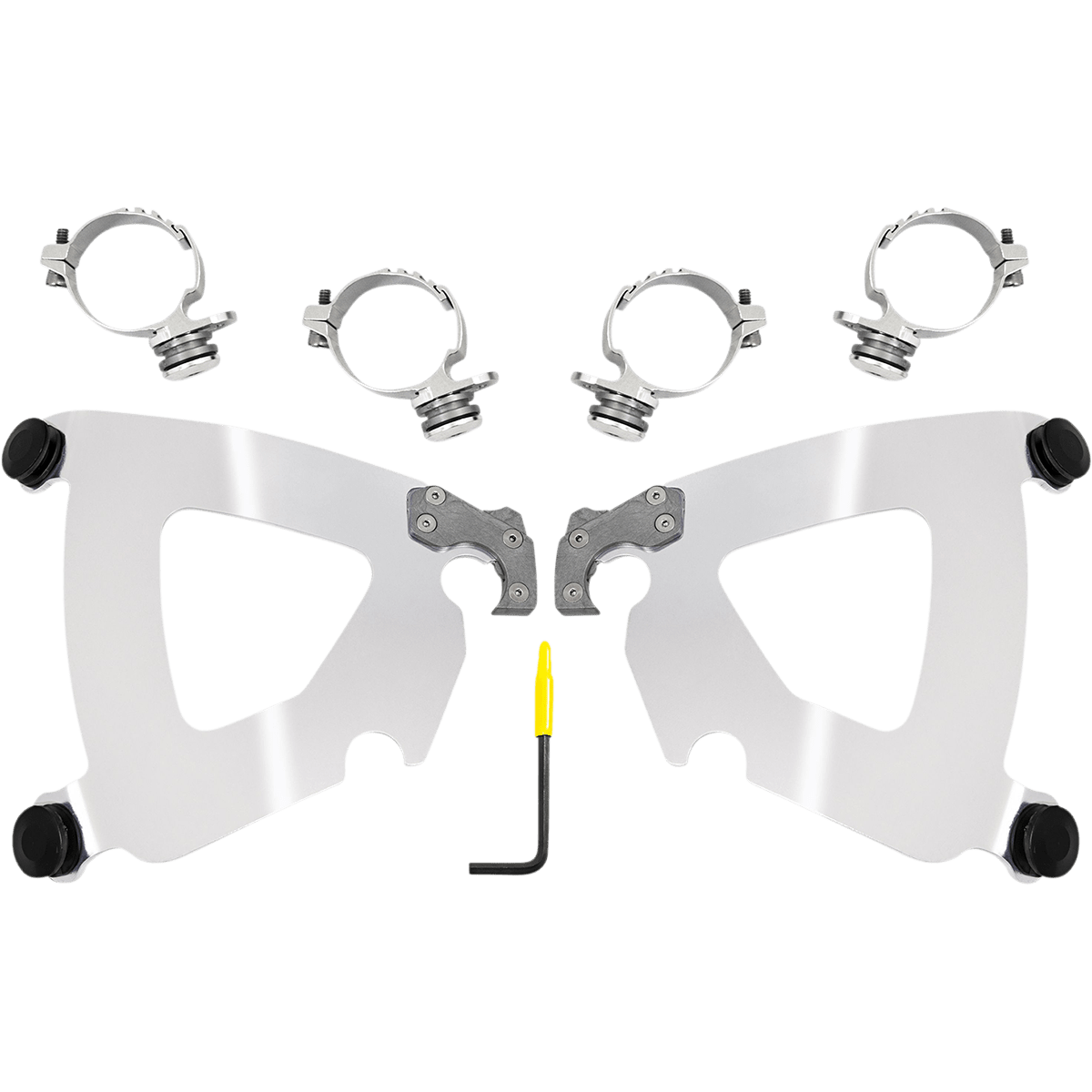 MEMPHIS SHADES - Road Warrior Trigger-Lock Mount Kit - '16-'22 XL1200X Black - MetalCore Harley Supply