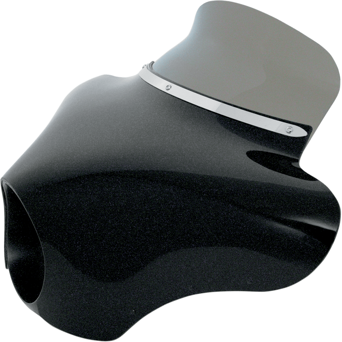 MEMPHIS SHADES - Batwing Spoiler Windshield - 6.5" Smoke - MetalCore Harley Supply