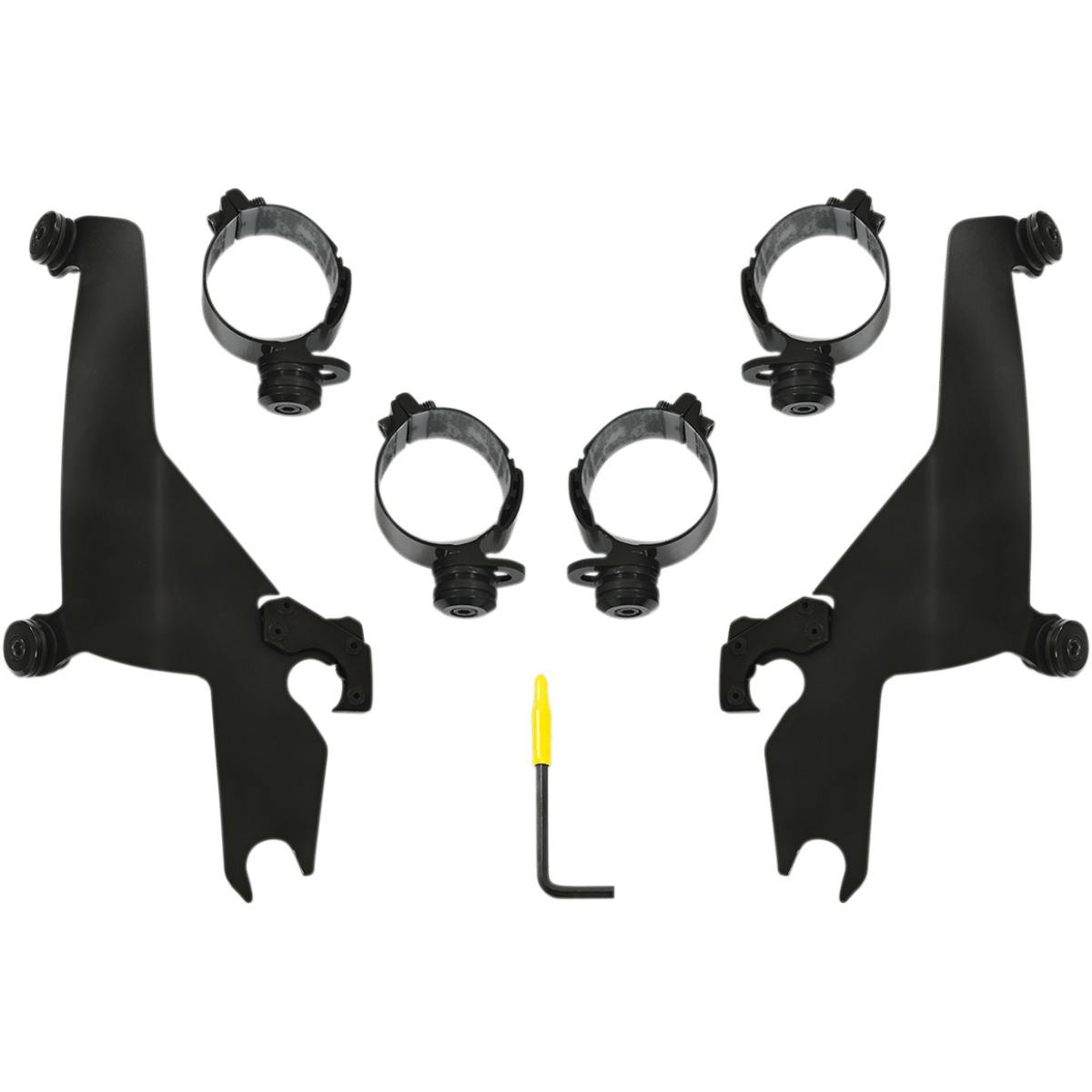 MEMPHIS SHADES - Sportshield Trigger-Lock Mount Kit - 20-23 FXLRS, 18-21 FLSB - Black - MetalCore Harley Supply