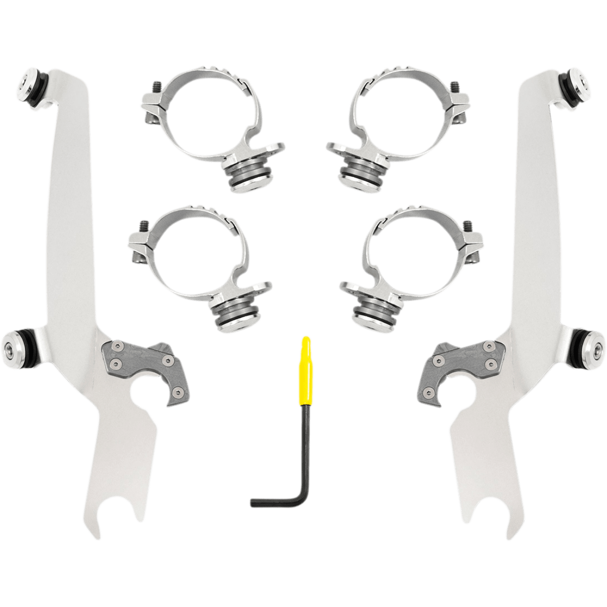MEMPHIS SHADES - Sportshield Trigger-Lock Mount Kit - 16-22 XL1200X - Polished - MetalCore Harley Supply