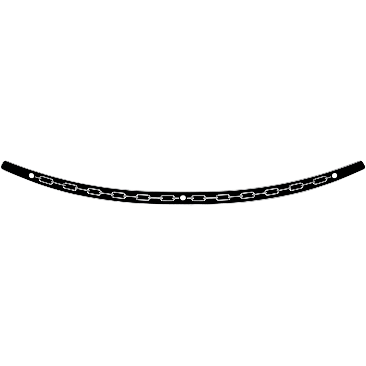 MEMPHIS SHADES - Stainless Steel Windshield Trim - '96-'13 Touring Chain Black contrast - MetalCore Harley Supply