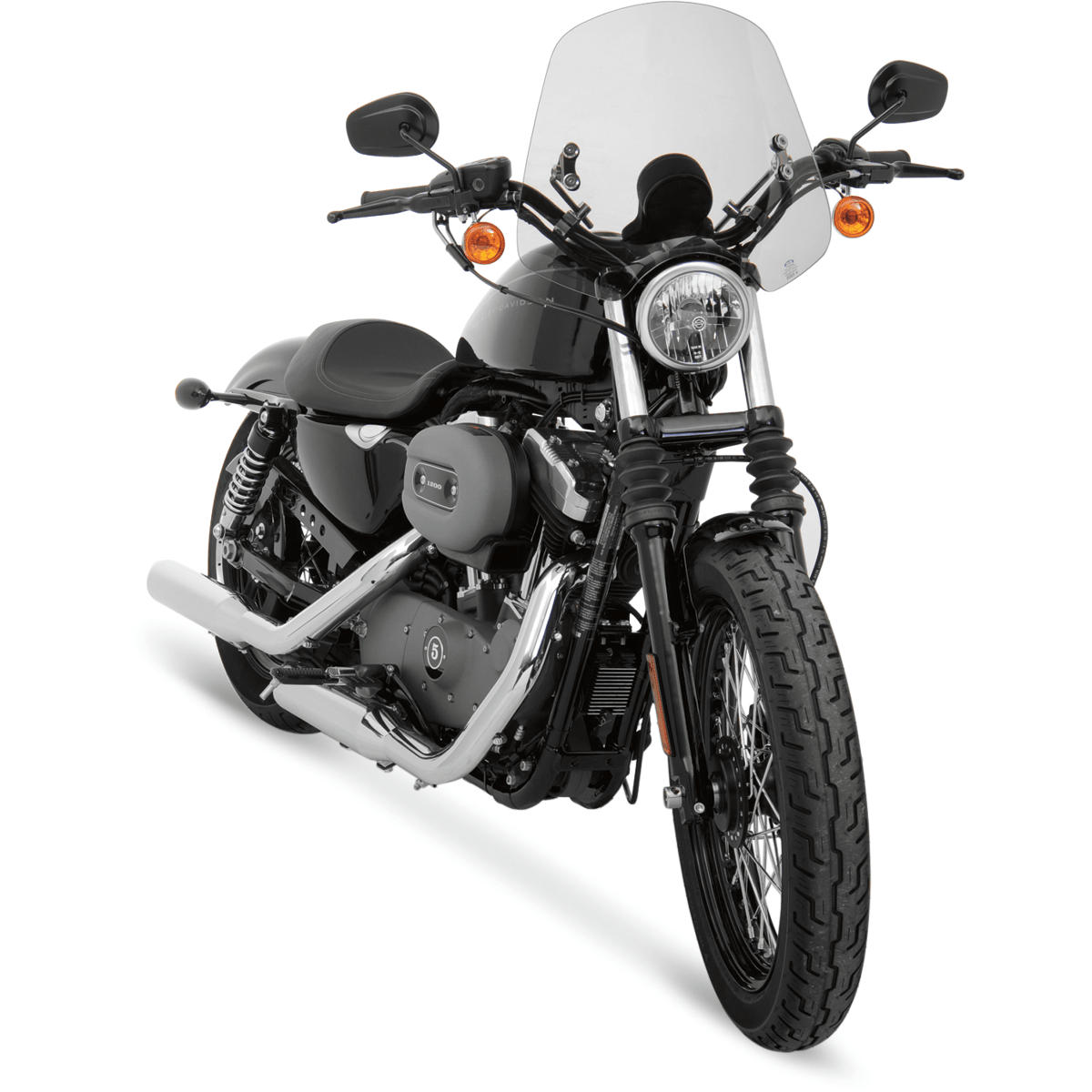 MEMPHIS SHADES - The Shooter Handlebar Mount Windshield - MetalCore Harley Supply