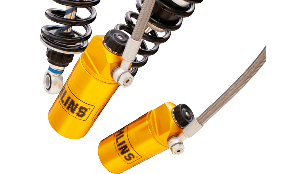 OHLINS - 13" Twin Shocks STX36 (HD357) - Shocks - Remote Reservoir - MetalCore Harley Supply