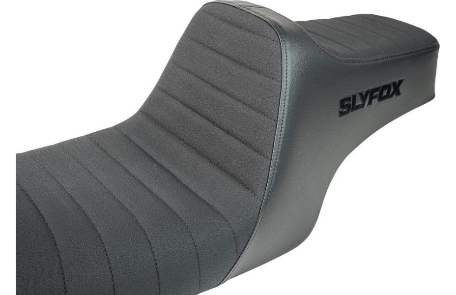 SLYFOX - Highnoon 2 Up Seat / '97 - '07 Bagger - Seats - MetalCore Harley Supply