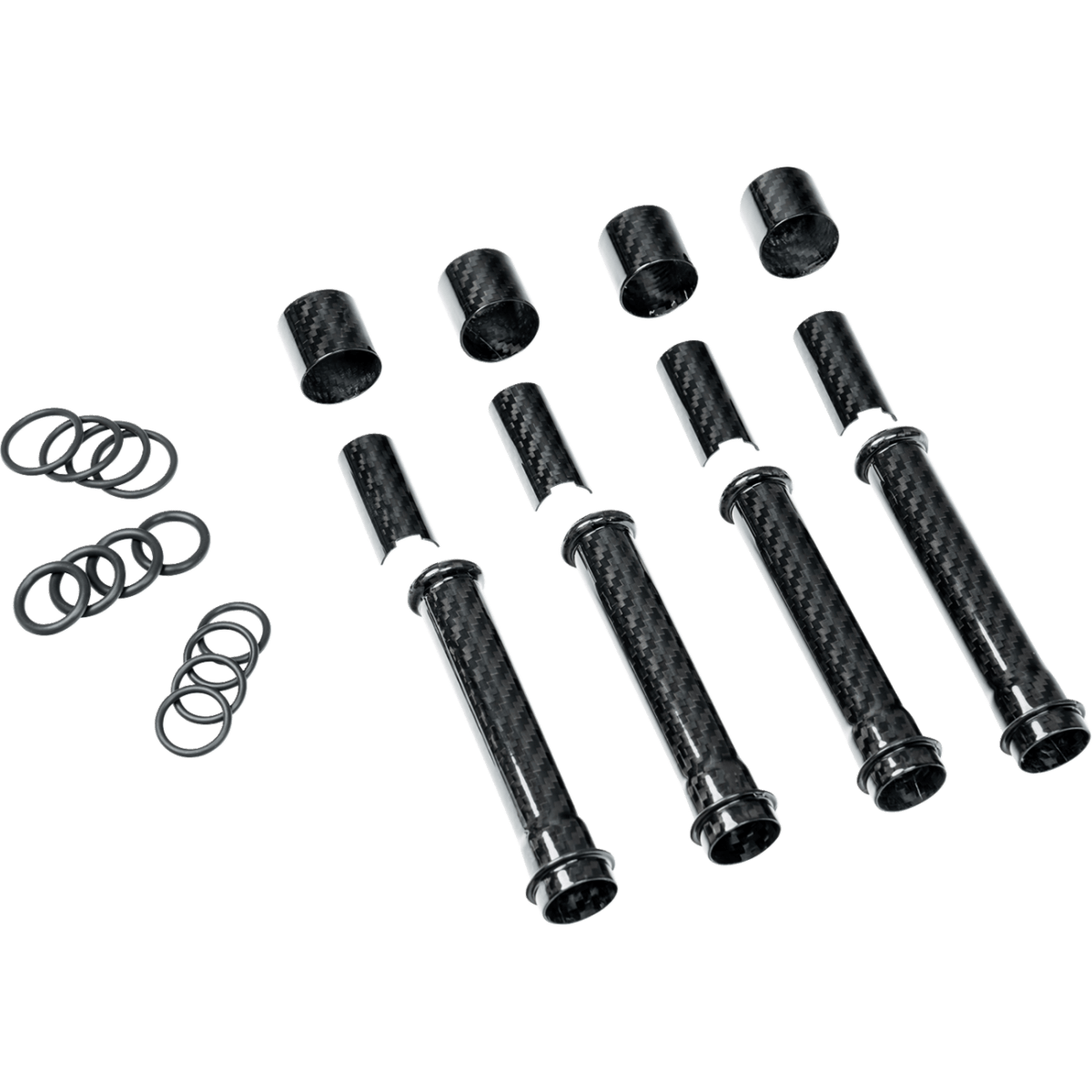 SLYFOX - Carbon Fiber Pushrod Covers - M8 - Engine - MetalCore Harley Supply