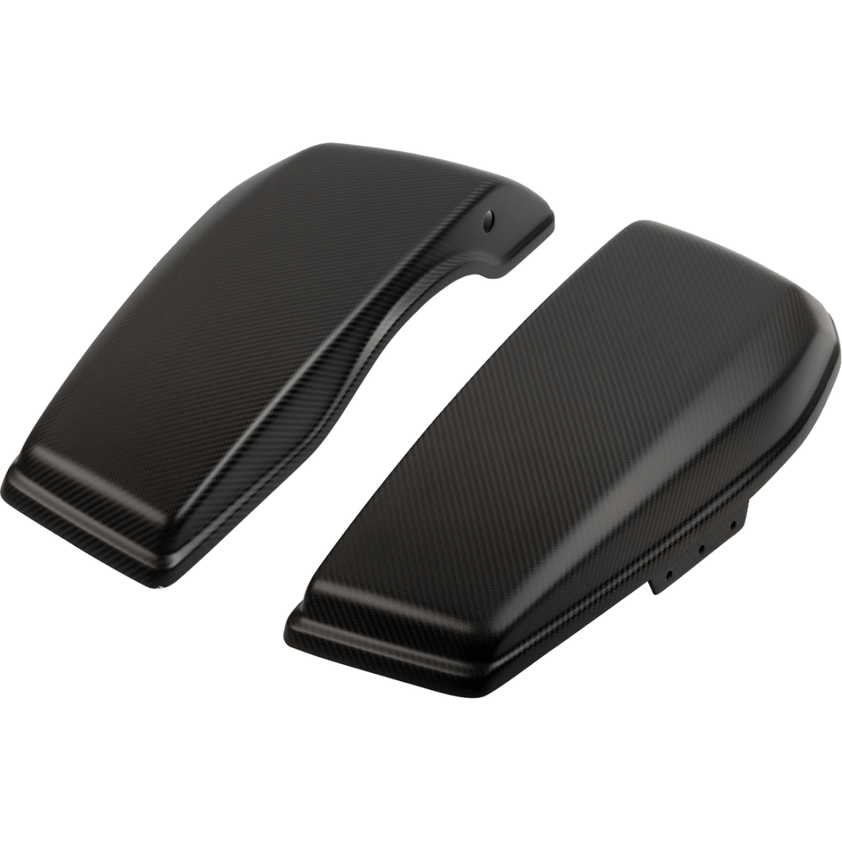 SLYFOX - Carbon Fiber Saddlebag Lids - Matte Black '24-'25 - Bags - MetalCore Harley Supply