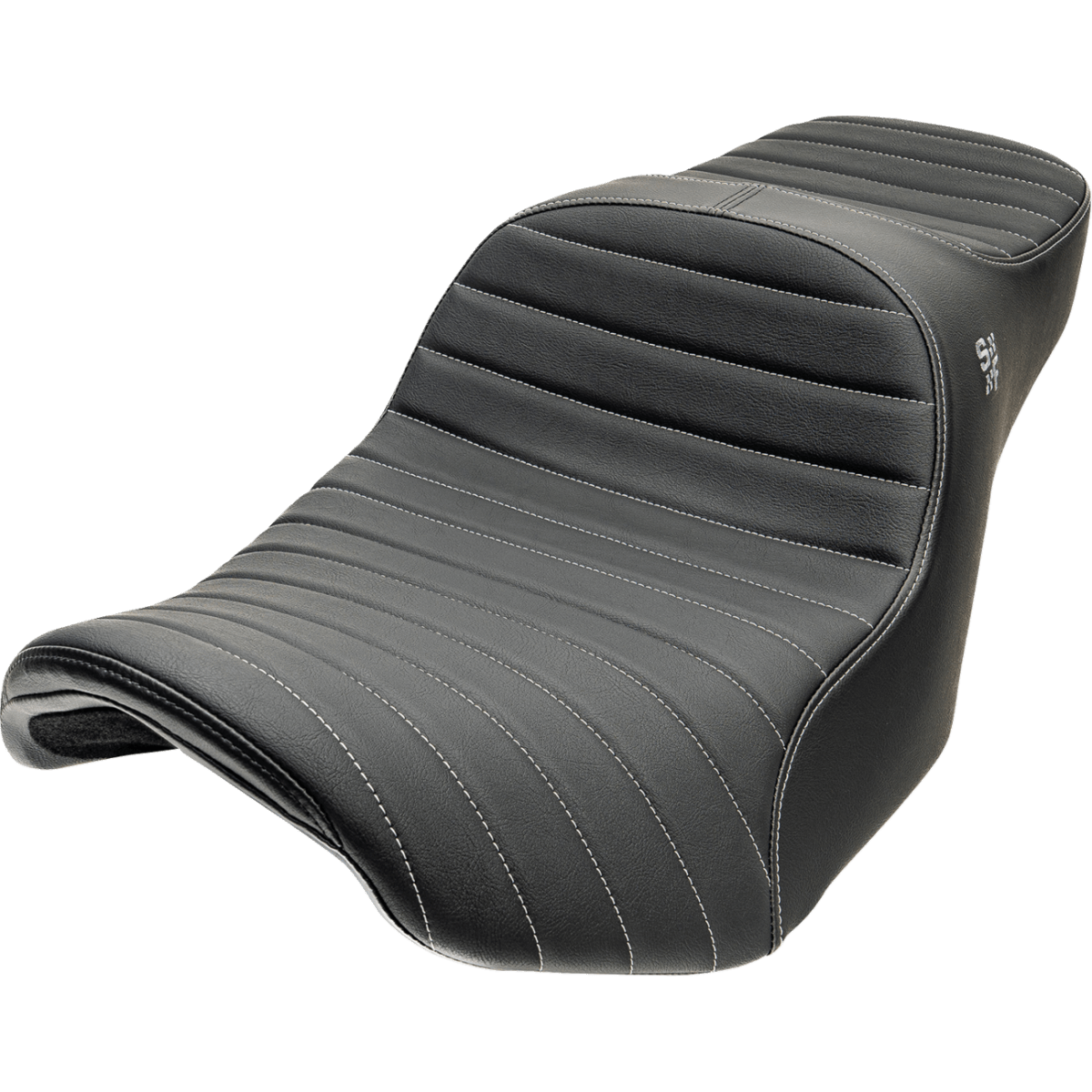 SLYFOX - Chariot 2-Up Seat - Silver Classic '24-'26 - Seats - MetalCore Harley Supply