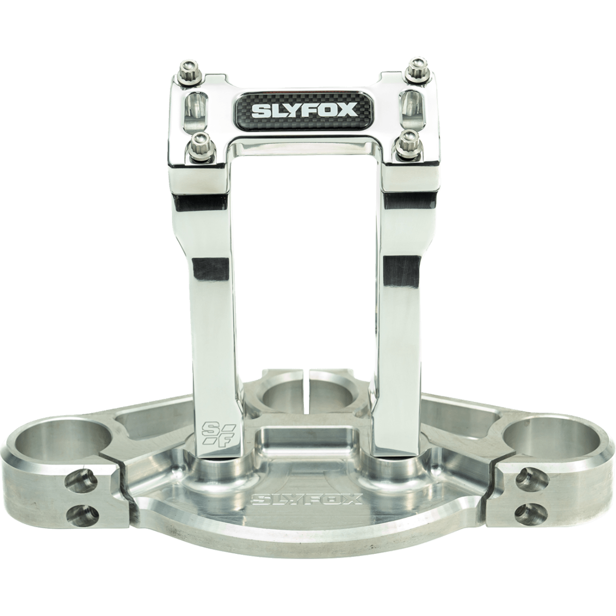 SLYFOX - Handlebar Riser Kit - Straight 6" Raw 1-1/8 inch - Risers - MetalCore Harley Supply
