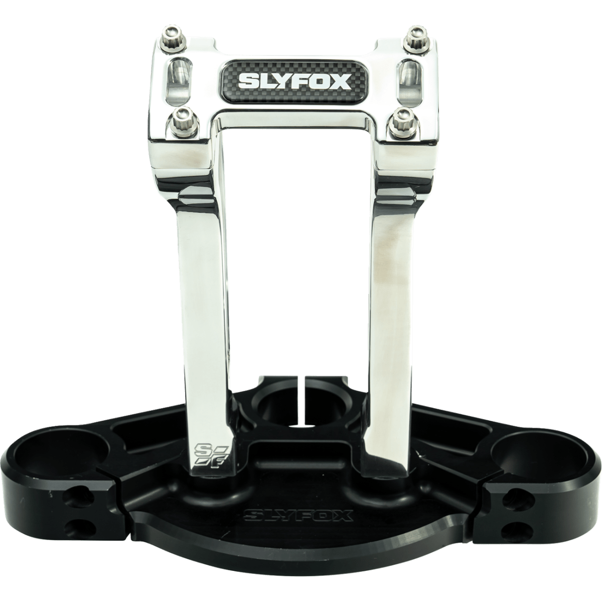 SLYFOX - Handlebar Riser Kit - Pullback 8" Raw 1-1/8 inch - Risers - MetalCore Harley Supply