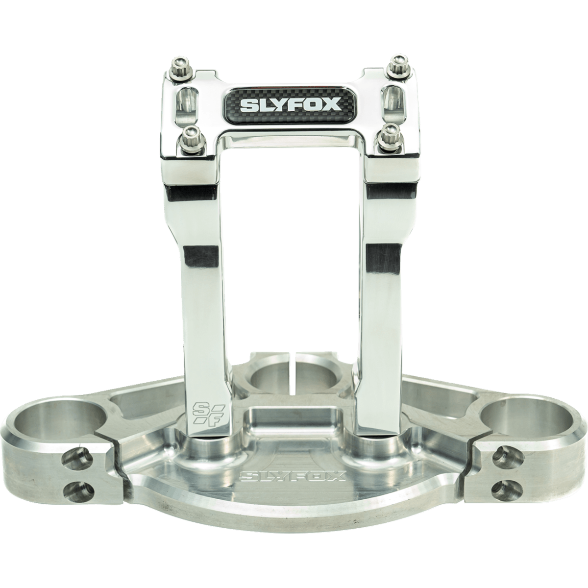 SLYFOX - Handlebar Riser Kit - Straight 6" Raw 1 inch - Risers - MetalCore Harley Supply