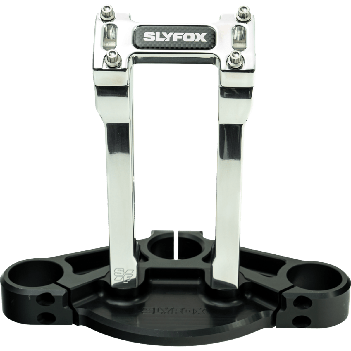SLYFOX - Handlebar Riser Kit - Straight 8" Raw 1 inch - Risers - MetalCore Harley Supply