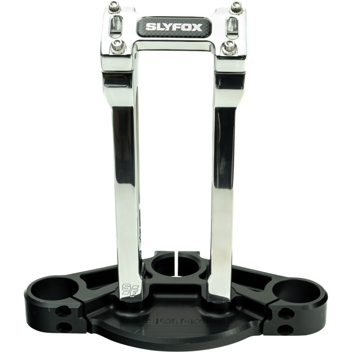 SLYFOX - Handlebar Riser Kit - Straight 10" Raw 1 inch - Risers - MetalCore Harley Supply