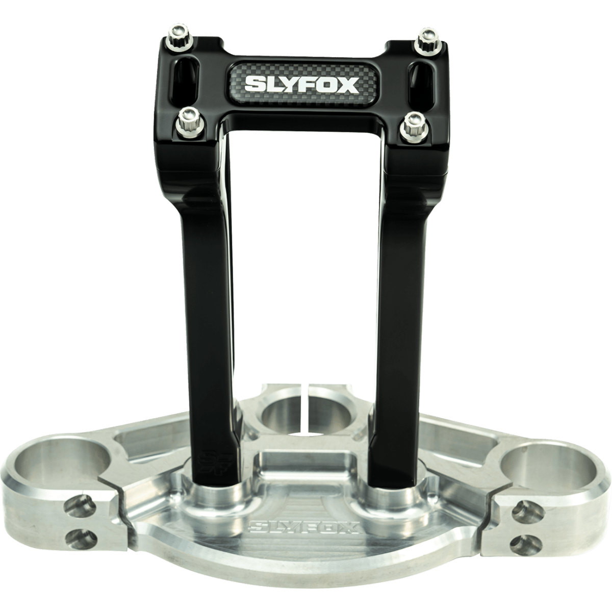 SLYFOX - Handlebar Riser Kit - Pullback 8" Black 1 inch - Risers - MetalCore Harley Supply