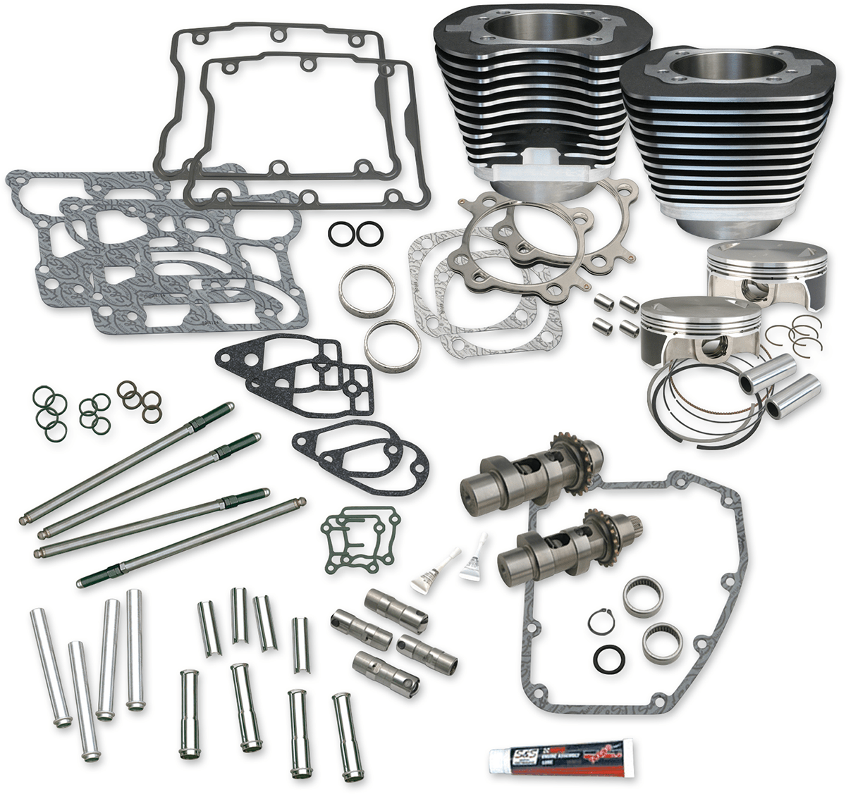 S&S CYCLES - 106" Hot Set UpÂ® Engine Performance Kit / '07 - '17 Twin Cam - Big Bore Kits - MetalCore Harley Supply