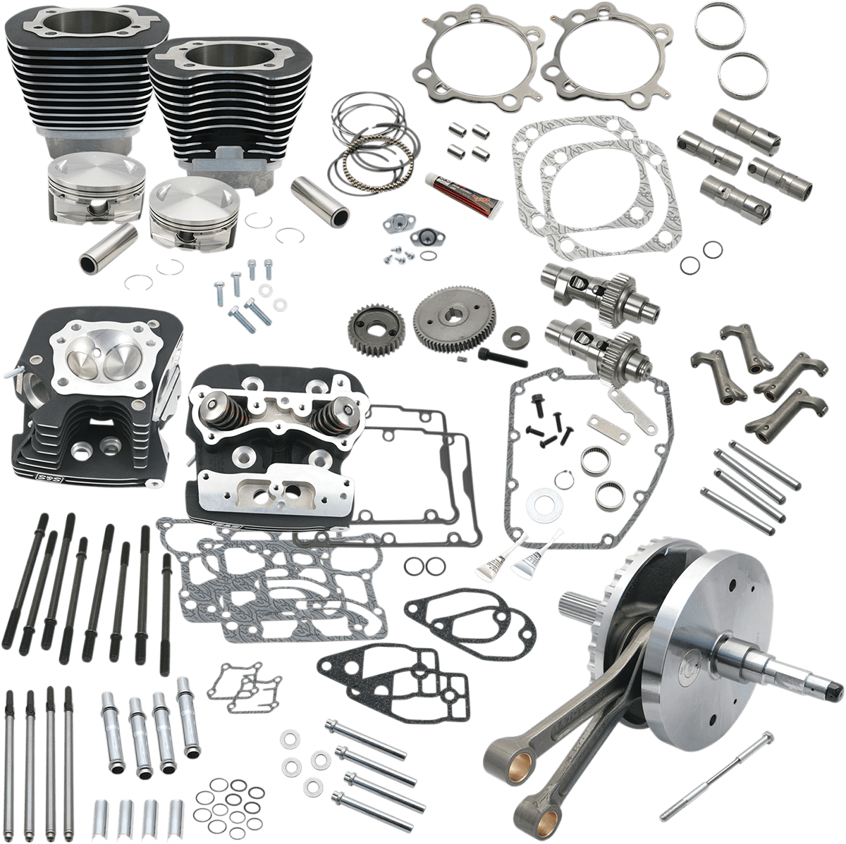 S&S CYCLES-124" Hot Set Up® Engine Performance Kits / '99-'17 Twin Cams-Big Bore Kit-MetalCore Harley Supply