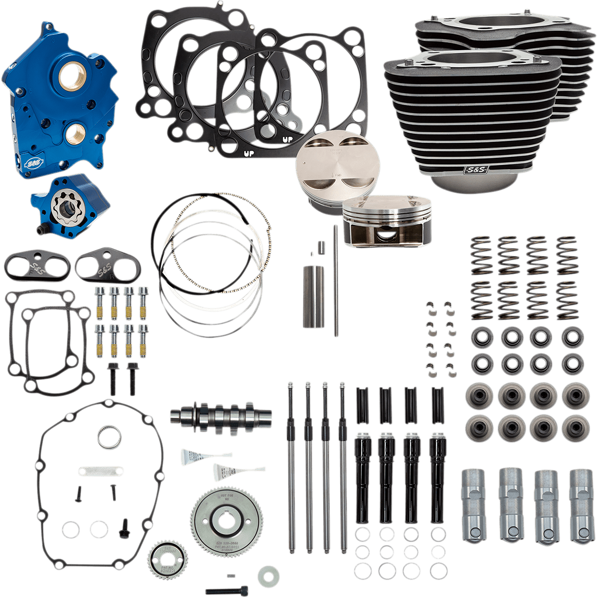 S&S CYCLES-124" Power Package Engine Performance Kits / '17-'23 107" M8 Motors-Big Bore Kit-MetalCore Harley Supply