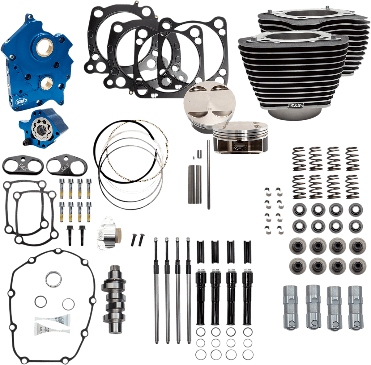 S&S CYCLES-124" Power Package Engine Performance Kits / '17-'23 107" M8 Motors-Big Bore Kit-MetalCore Harley Supply