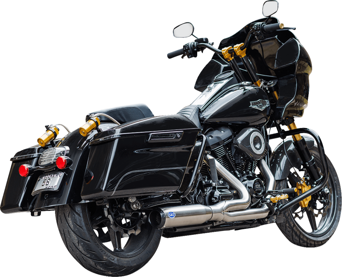S&S CYCLES-2-into-1 Qualifier Exhaust System / M8 Touring-Exhaust - 2 into 1-MetalCore Harley Supply