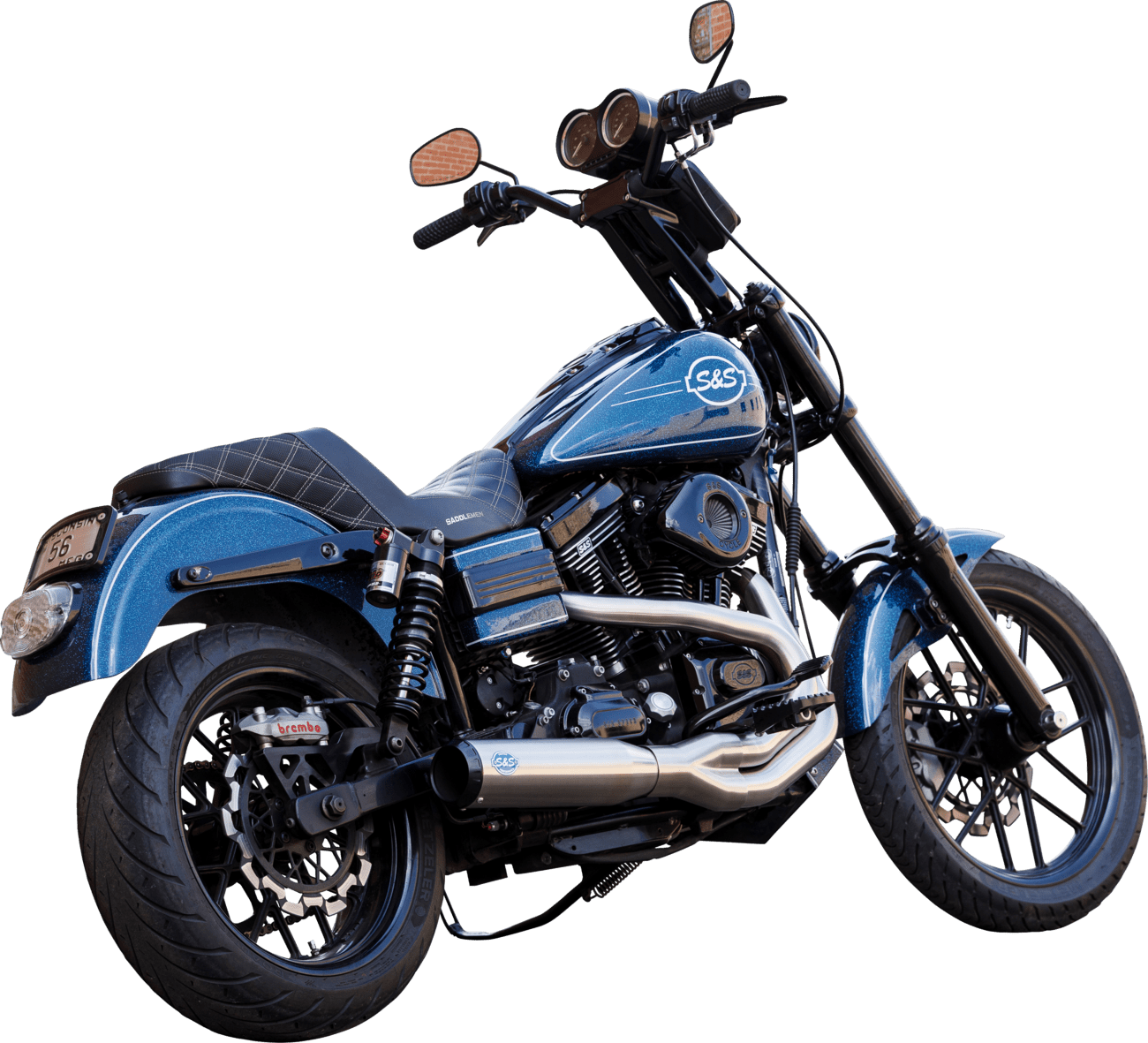 S&S CYCLES-2-into-1 Qualifier Exhaust Systems / '06-'17 Dyna-Exhaust - 2 into 1-MetalCore Harley Supply