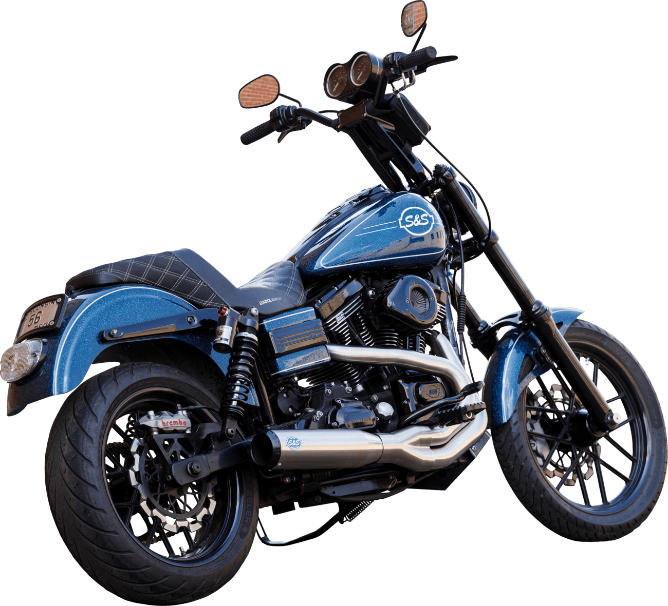 S&S CYCLE - 2-into-1 Qualifier Exhaust Systems for Dyna