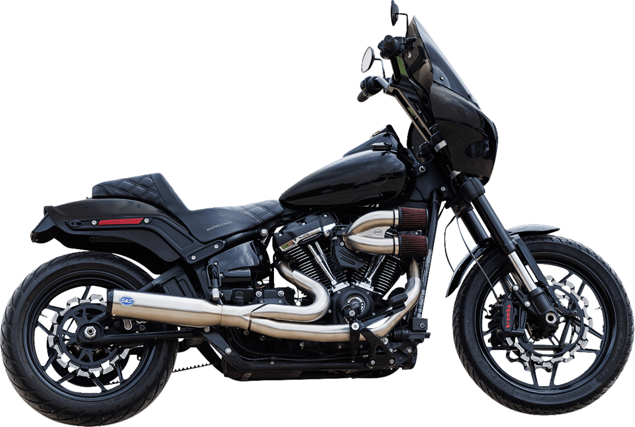 S&S CYCLES-2-into-1 Qualifier Exhaust Systems / M8 Softail-Exhaust - 2 into 1-MetalCore Harley Supply