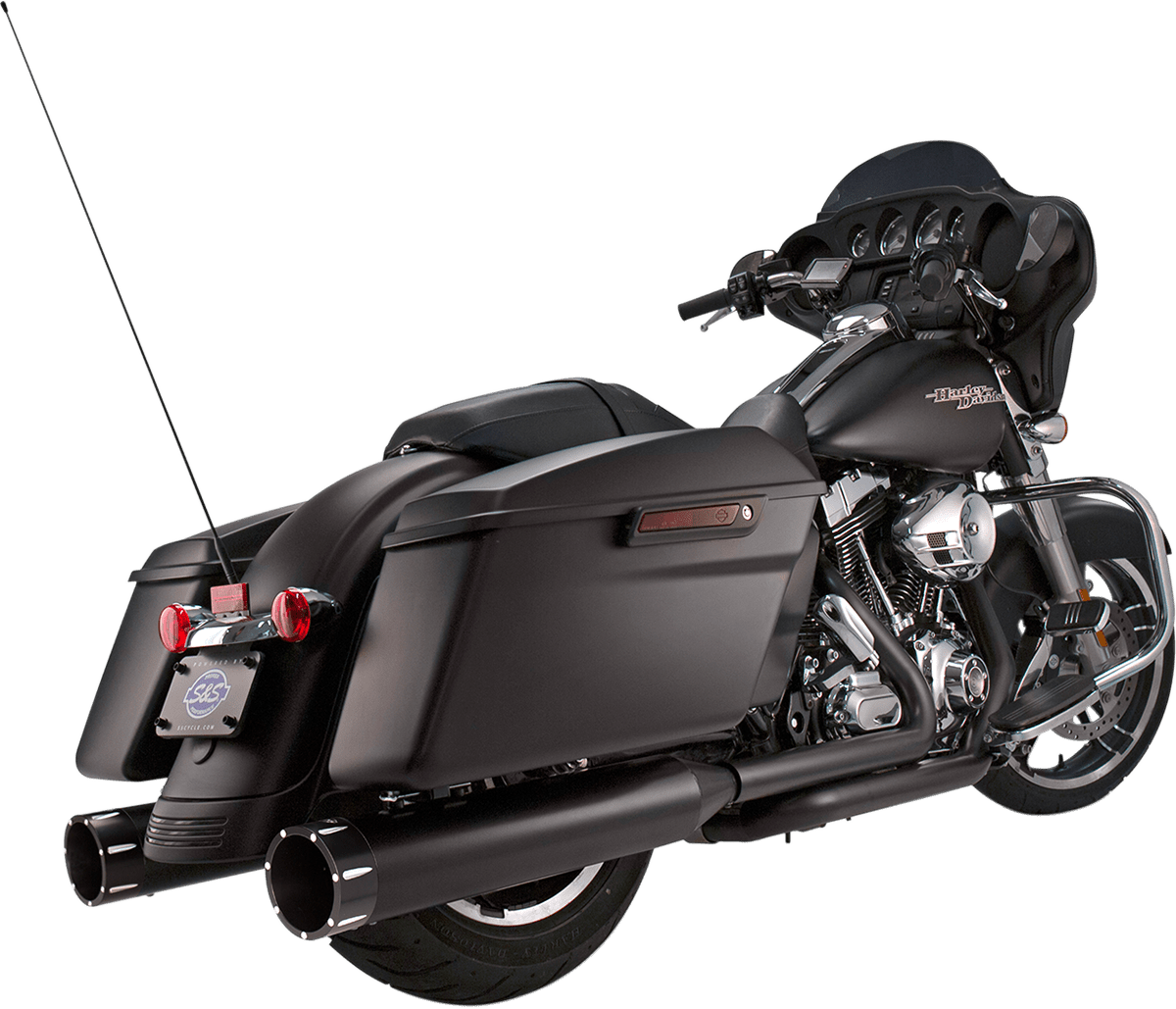 S&S CYCLES-4.5" MK45 Slip-On Performance Mufflers / '99-'23 Bagger-Exhaust - Slip Ons-MetalCore Harley Supply
