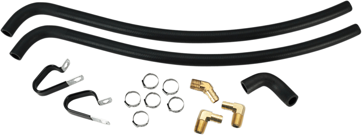 S&S CYCLES-Oil Line Kit / '07-'16 Bagger-Oil Lines-MetalCore Harley Supply