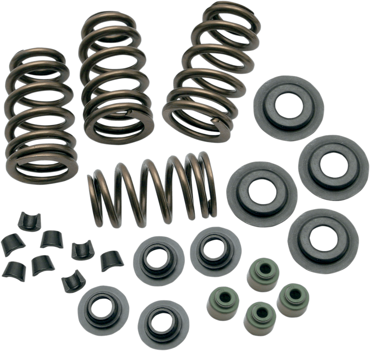 S&S CYCLES - SidewinderÂ® .650" Valve Spring Kits / '88 - '17 Models - Valve Springs / Retainers / Seals - MetalCore Harley Supply