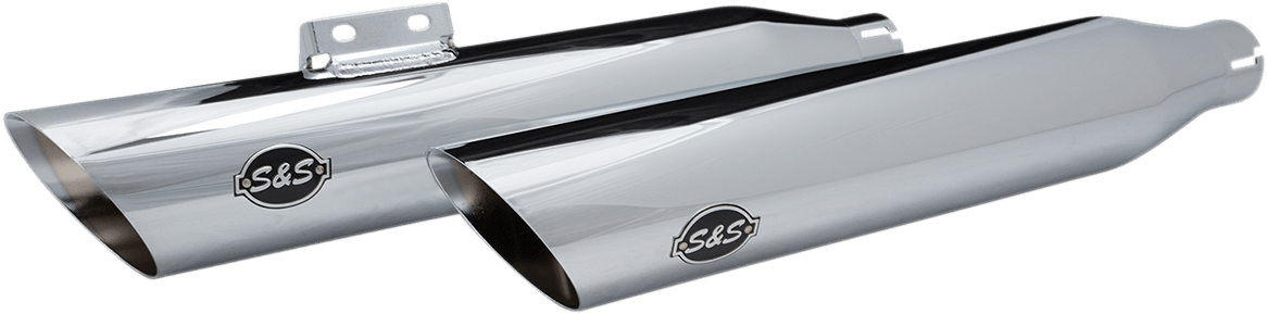S&S CYCLES-Slash-Cut Slip-On Mufflers / M8-Exhaust - Slip Ons-MetalCore Harley Supply