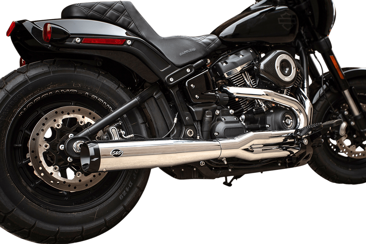S&S CYCLES-SuperStreet 2:1 Exhaust Systems / '18-'22 M8 Softails-Exhaust - 2 into 1-MetalCore Harley Supply