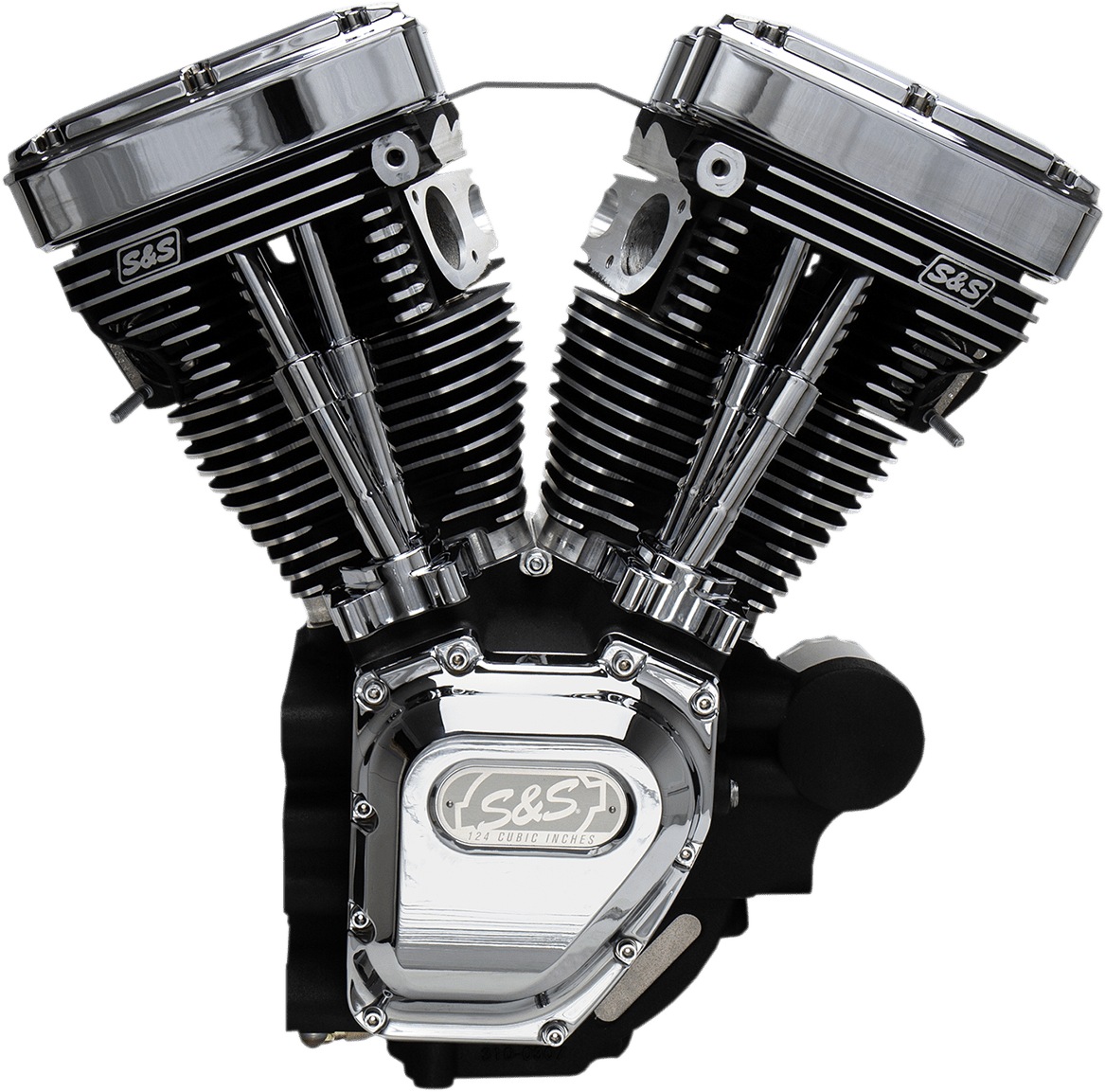 S&S CYCLES-T124 High Compression Long Block Twin Cam Engines / '99-'17 Big Twins-Engine-MetalCore Harley Supply