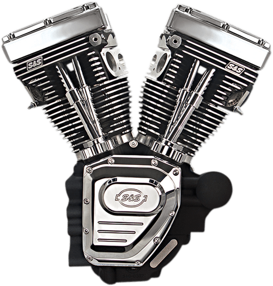 S&S CYCLES-T124 Low Compression Long Block Twin Cam Engines / '99-'17 Big Twins-Engine-MetalCore Harley Supply