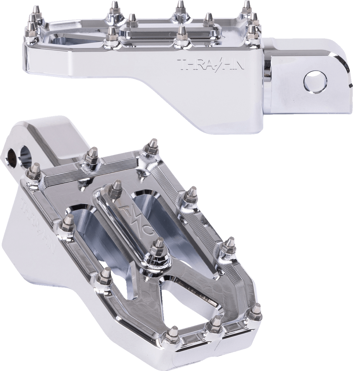 THRASHIN SUPPLY CO.-Aggressor Foot Pegs Rear - MetalCore Harley Supply