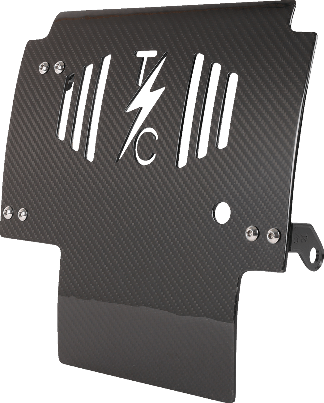 THRASHIN SUPPLY CO.-Gloss Carbon Fiber Skid Plate - MetalCore Harley Supply