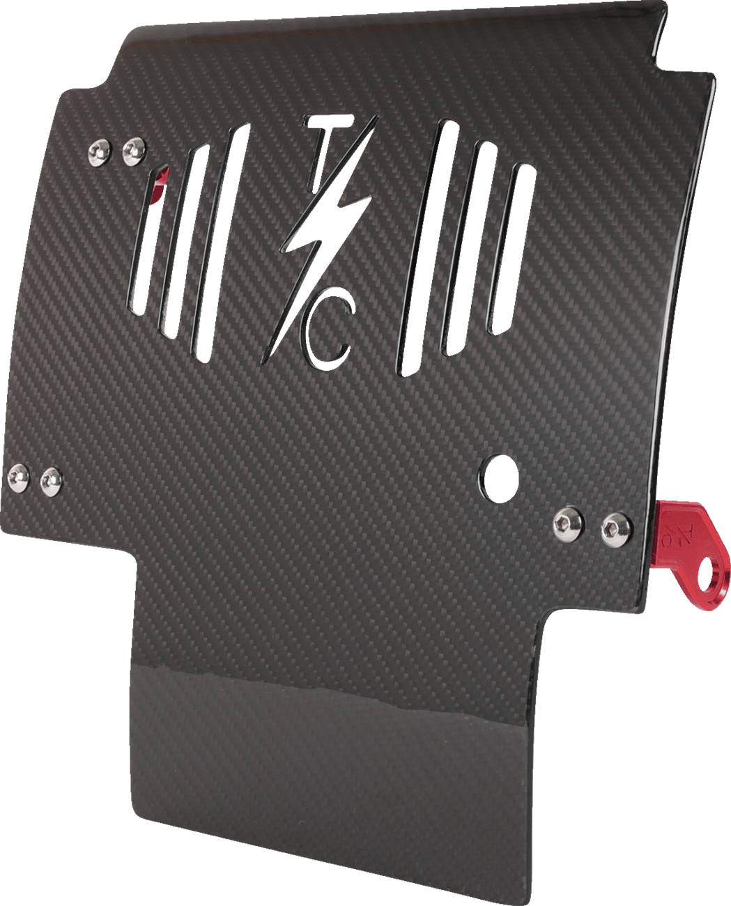 THRASHIN SUPPLY CO.-Gloss Carbon Fiber Skid Plate - MetalCore Harley Supply