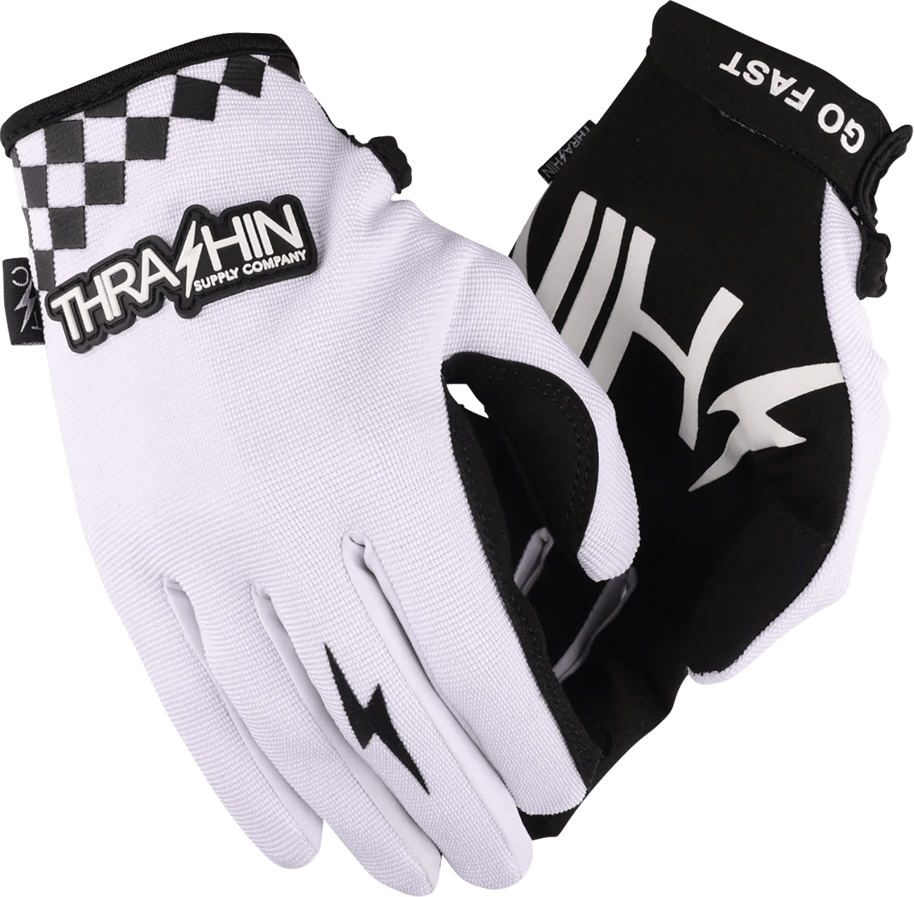 THRASHIN SUPPLY CO.-Go Fast Stealth Gloves - MetalCore Harley Supply