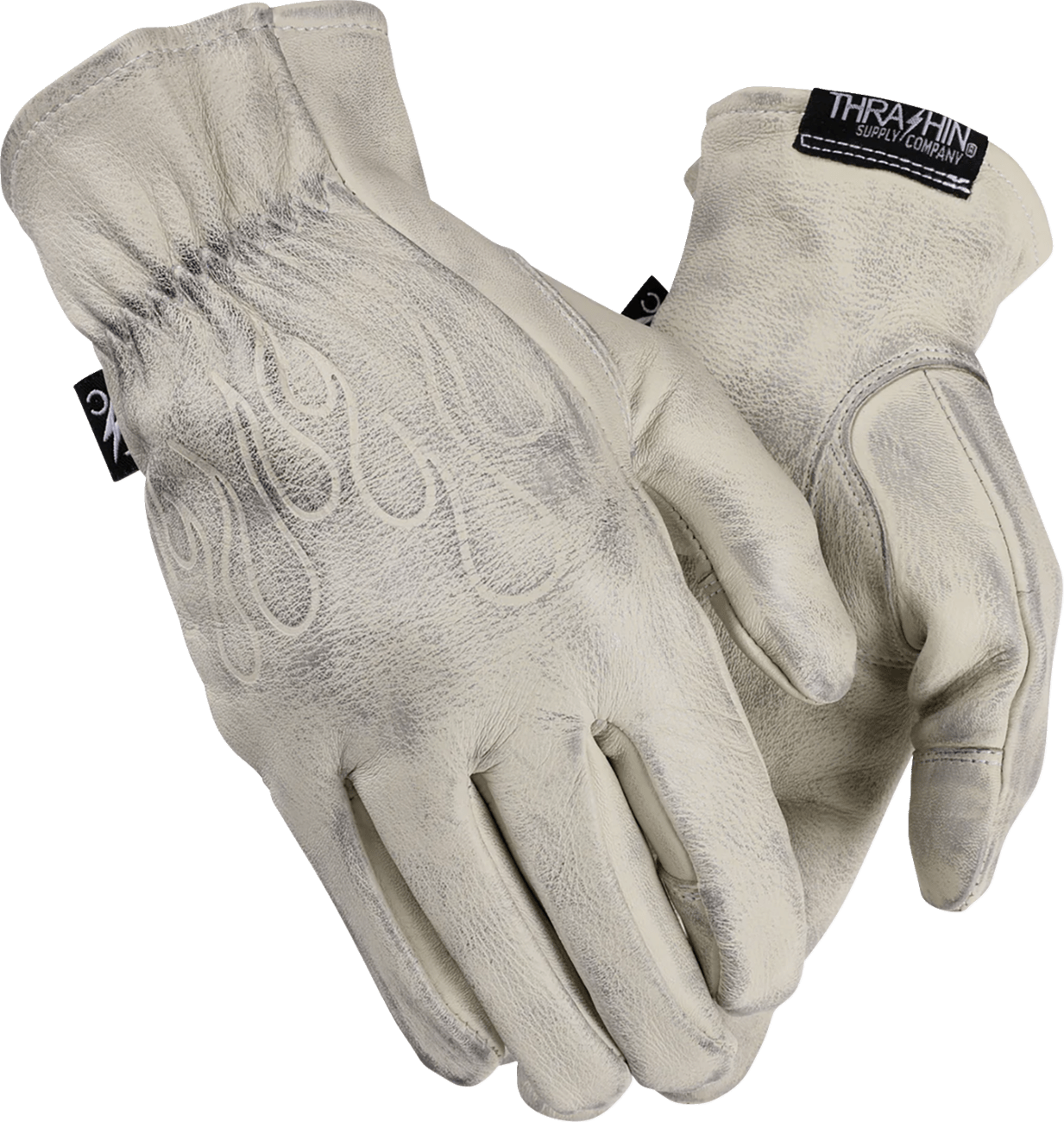 THRASHIN SUPPLY CO.-Roper Leather Gloves - MetalCore Harley Supply