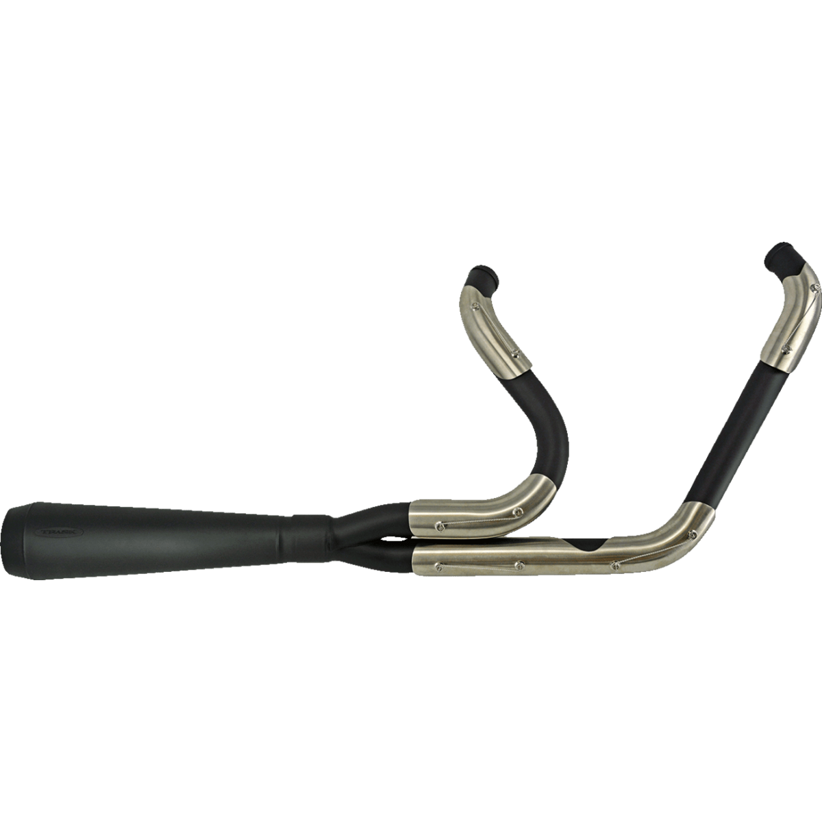 TRASK - Assault 2:1 Exhaust '99-'06 Bagger - Black Ceramic - MetalCore Harley Supply