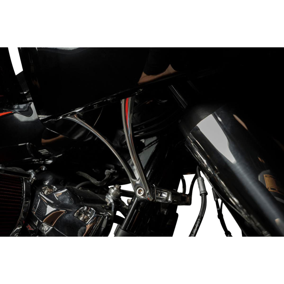 TRASK - Recon Hidden Fairing Bracket - Raw - Fairing Brackets - View 2 - MetalCore Harley Supply